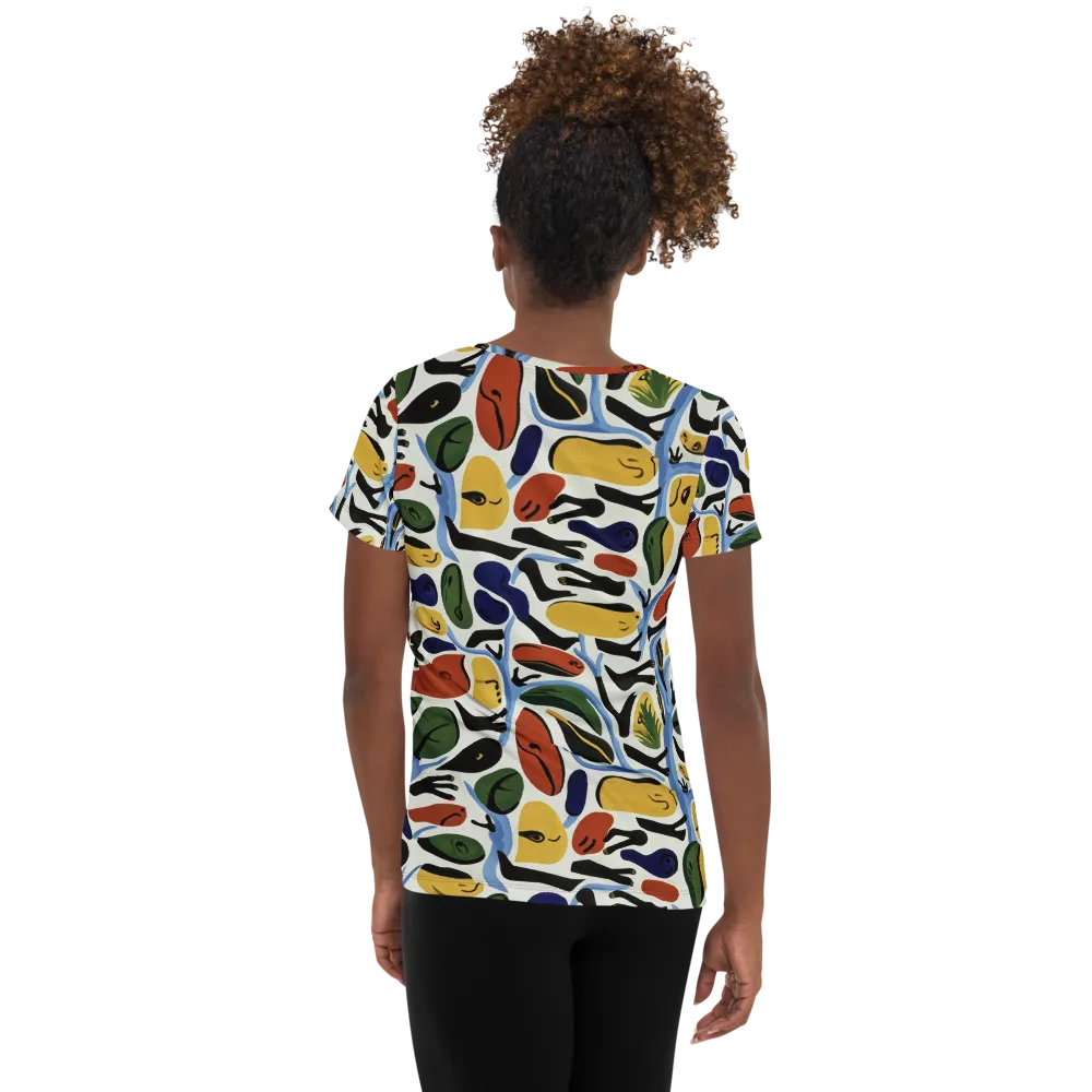 Matisse After Dark on Women's Athletic T-Shirt — Back