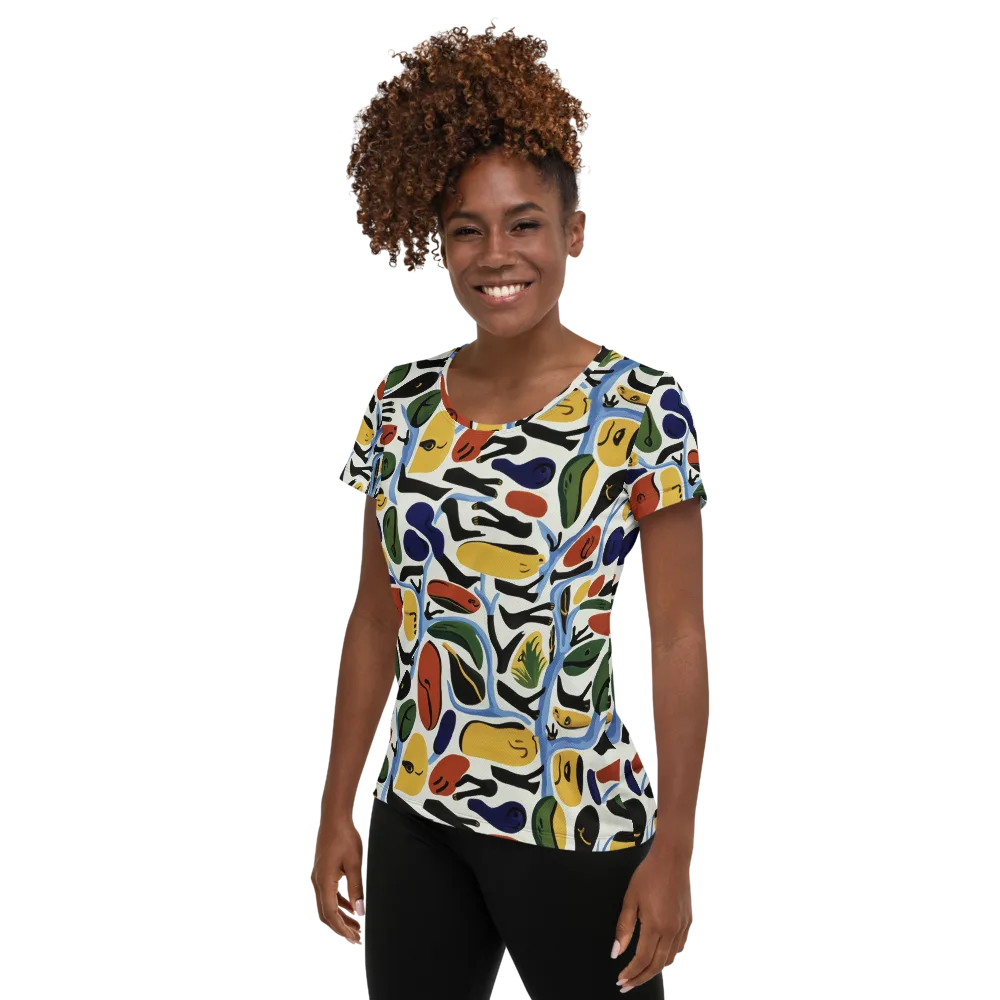Matisse After Dark on Women's Athletic T-Shirt — Left