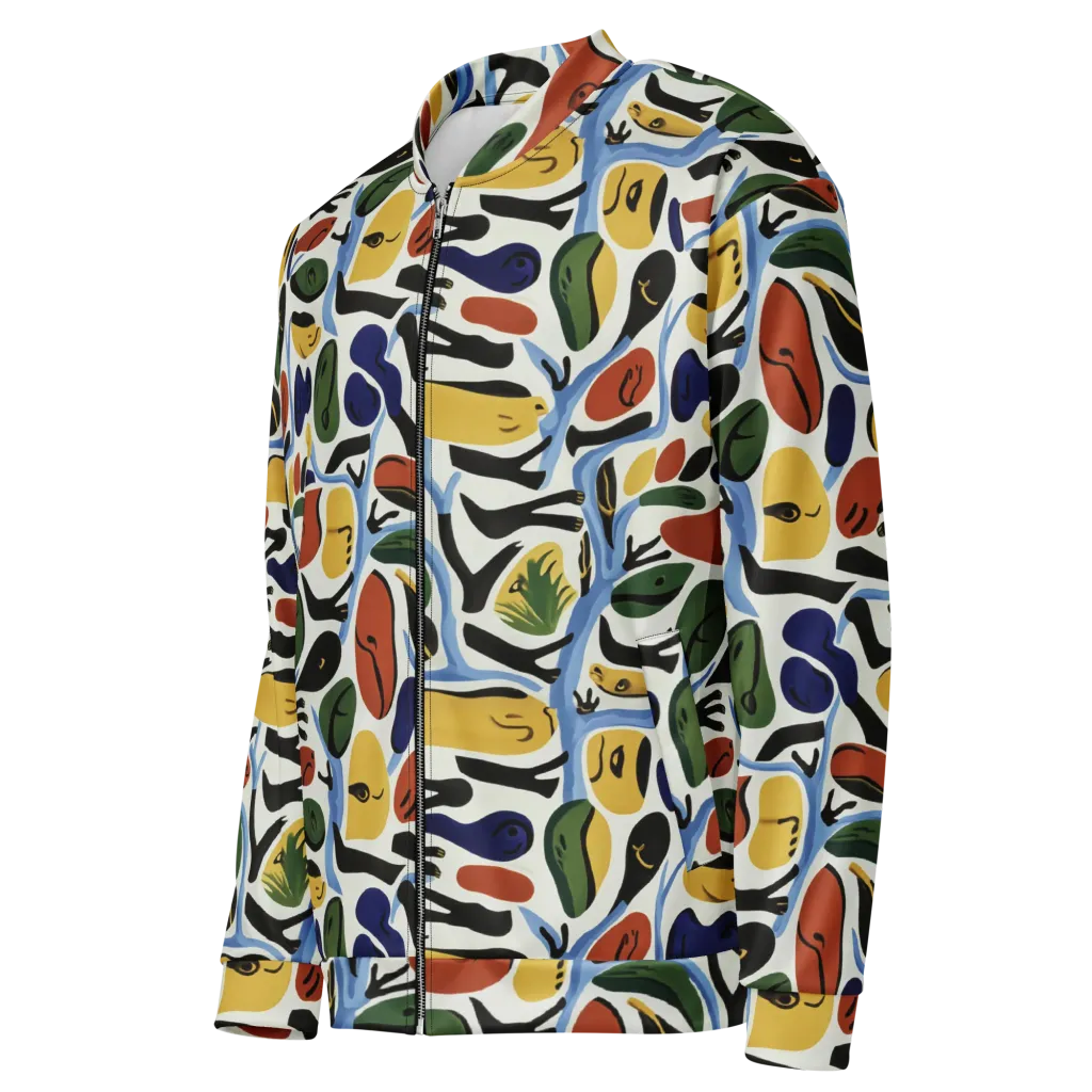 Matisse After Dark on Bomber Jacket — Left Front