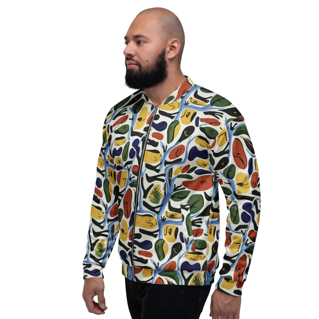 Matisse After Dark on Bomber Jacket — Left