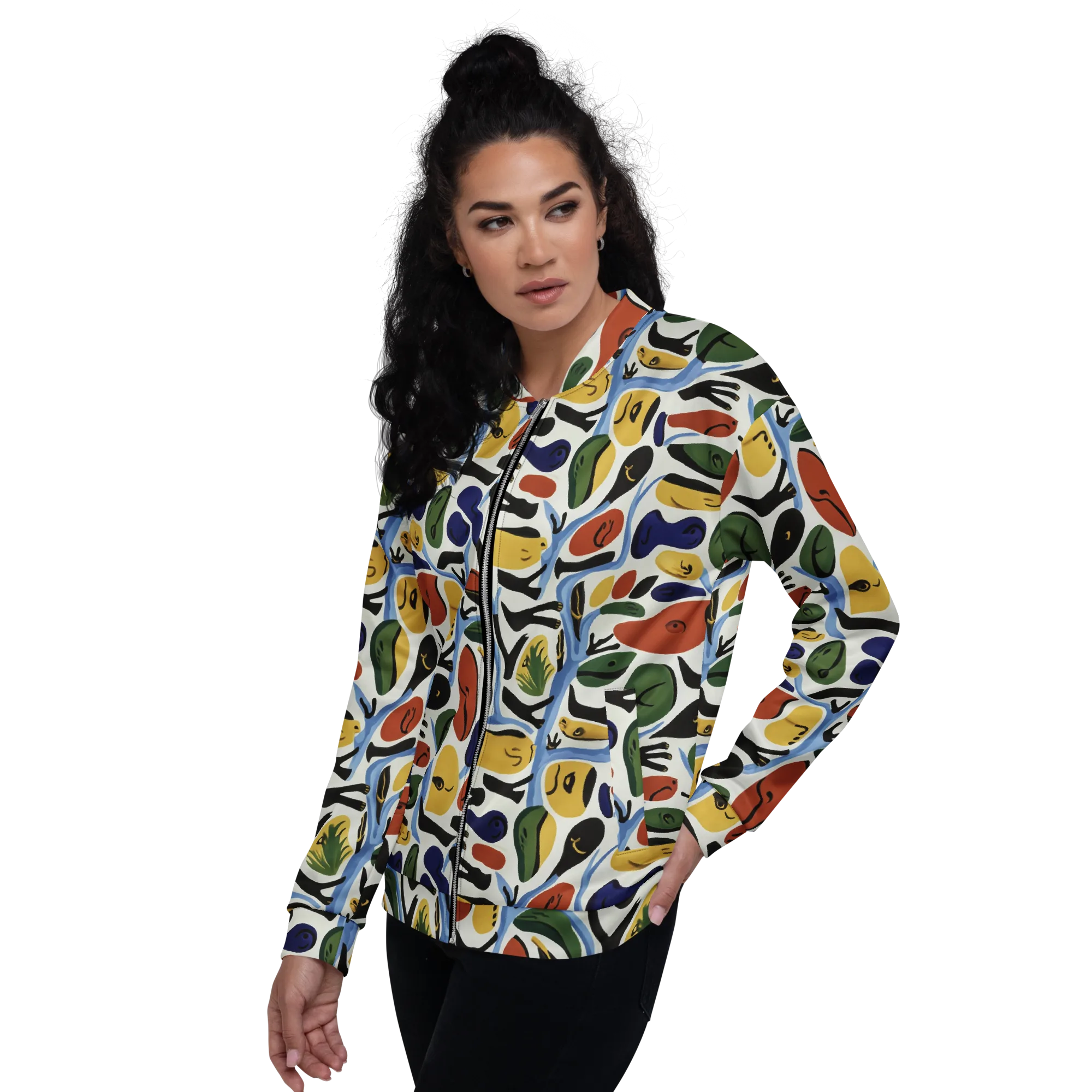 Matisse After Dark on Bomber Jacket — Left