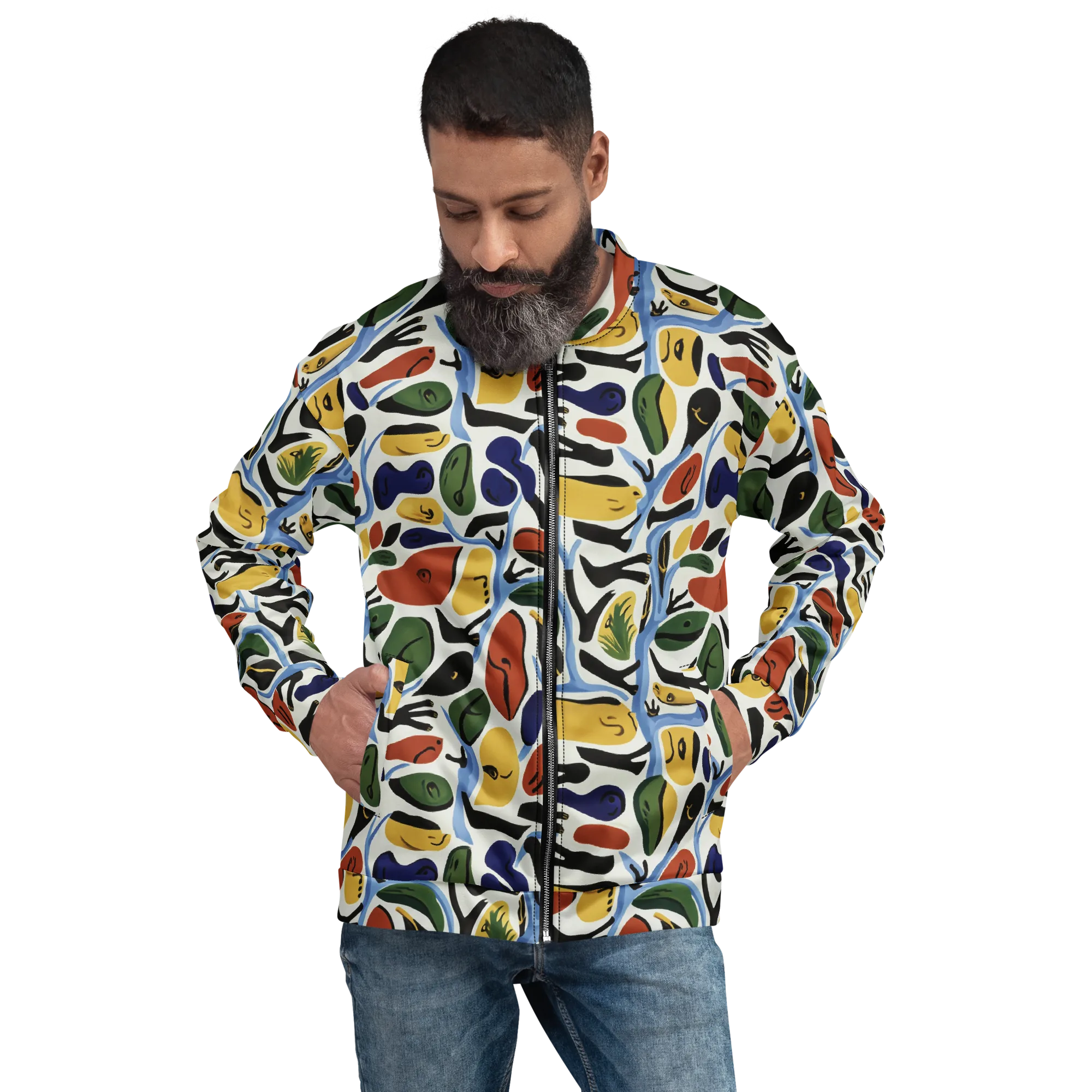 Matisse After Dark on Bomber Jacket — Front