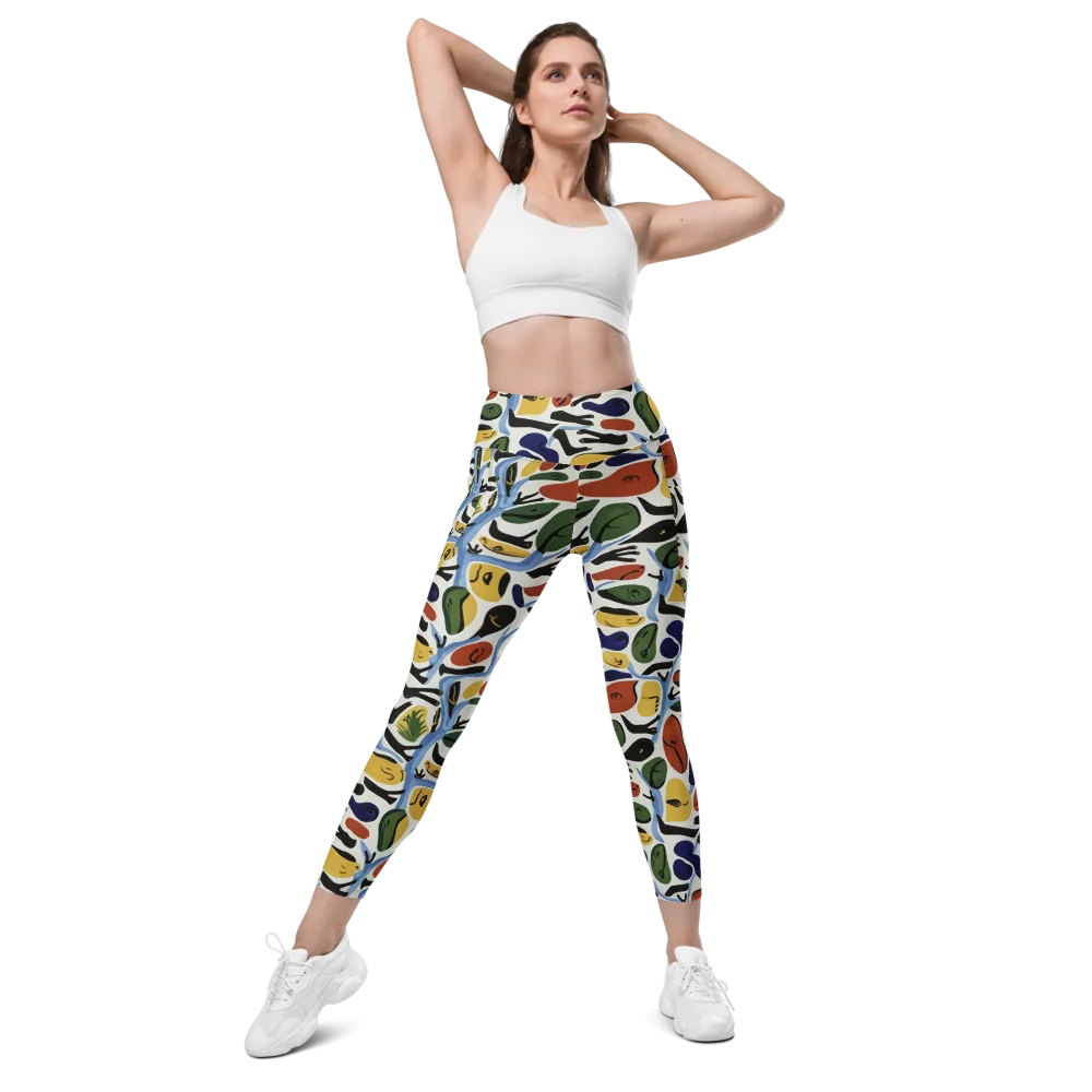 Matisse After Dark on Leggings with Pockets — Front