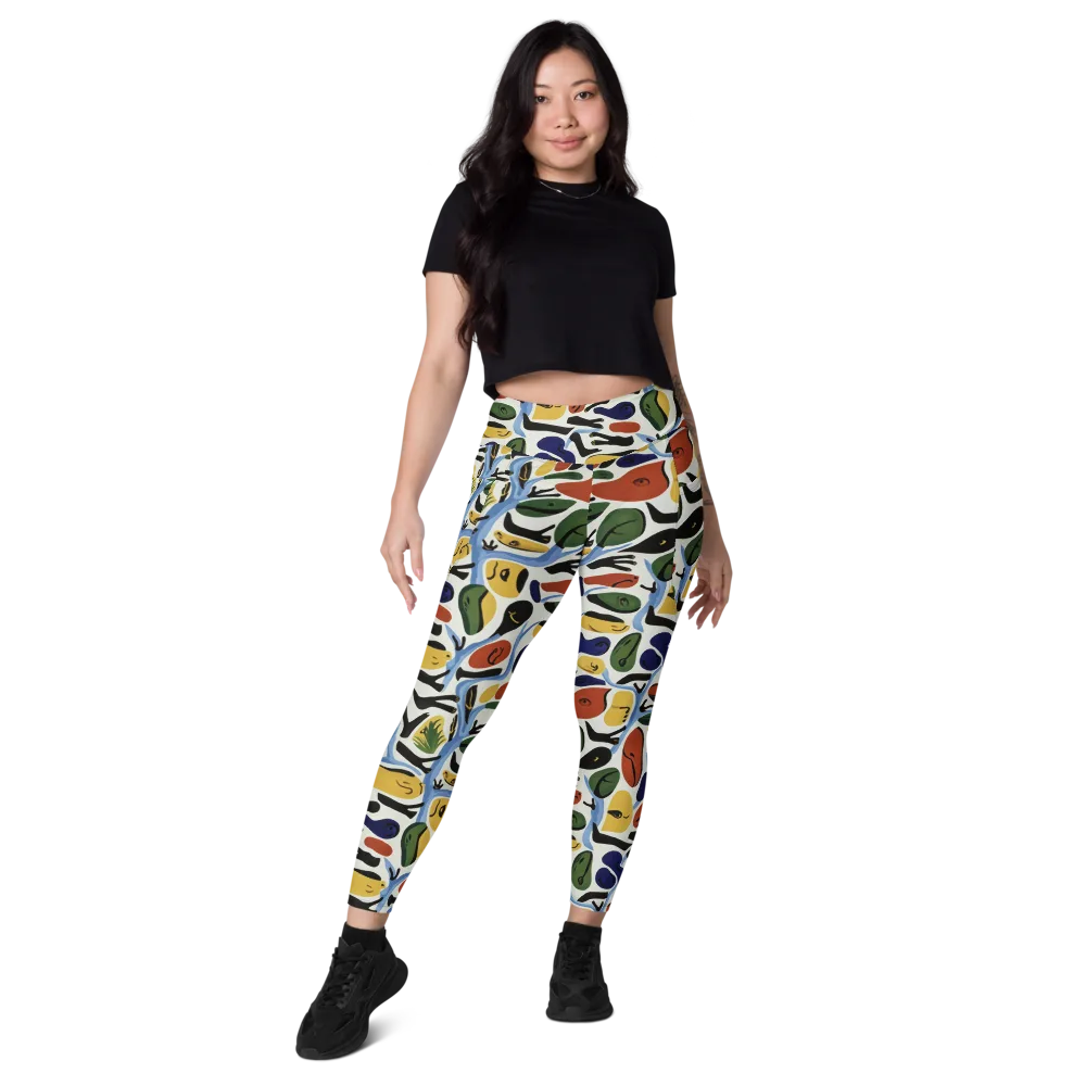 Matisse After Dark on Leggings with Pockets — Front