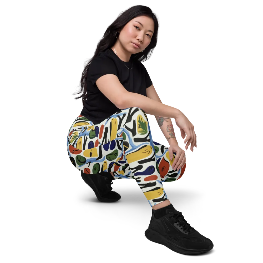 Matisse After Dark on Leggings with Pockets — Right Front
