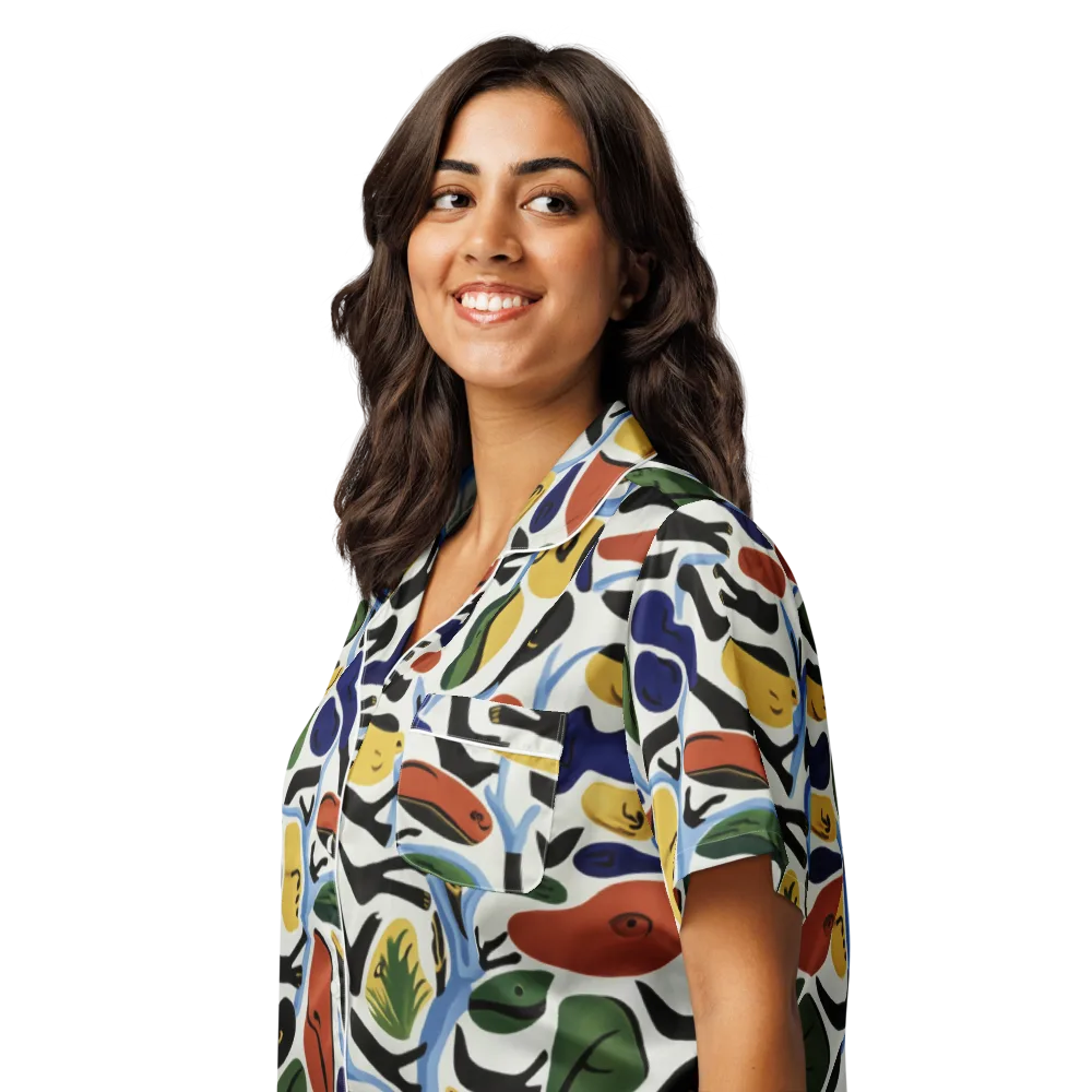 Matisse After Dark on Women's Short Sleeve Pajama Top — Left Front