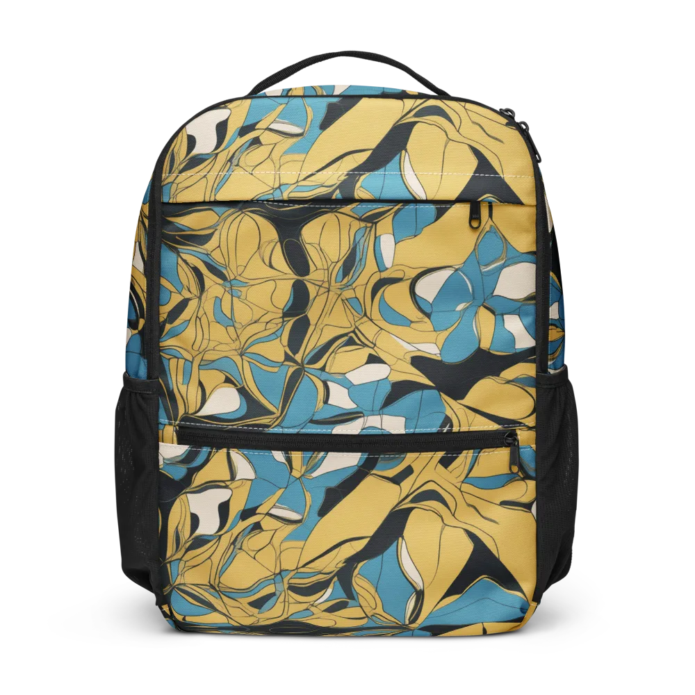 Cobalt Petal Drift on Utility Backpack — Front