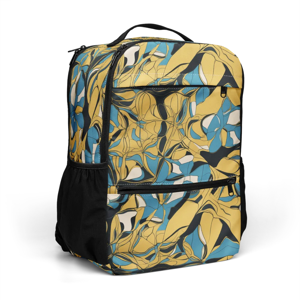 Cobalt Petal Drift on Utility Backpack — Right Front
