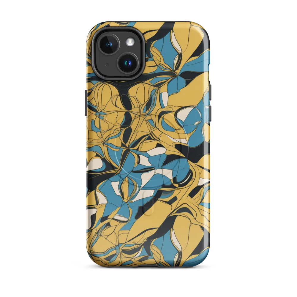 Cobalt Petal Drift on MagSafe Tough Case for iPhone® — Front