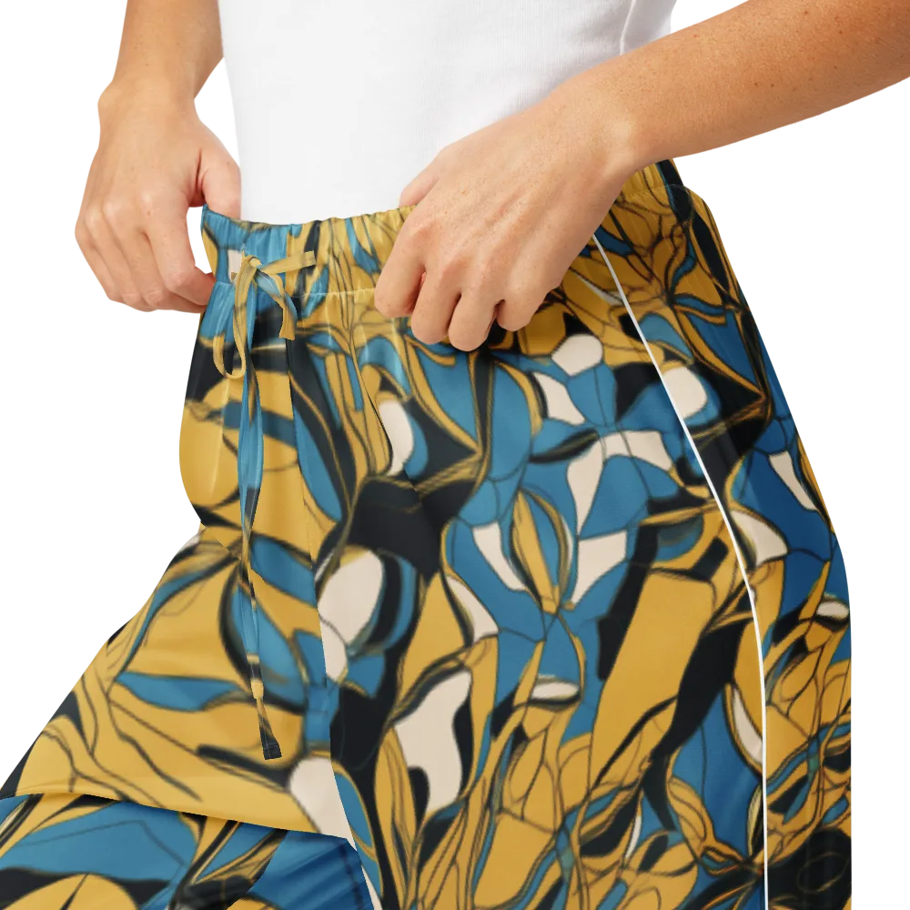 Cobalt Petal Drift on Women's Pajama Pants — Product details