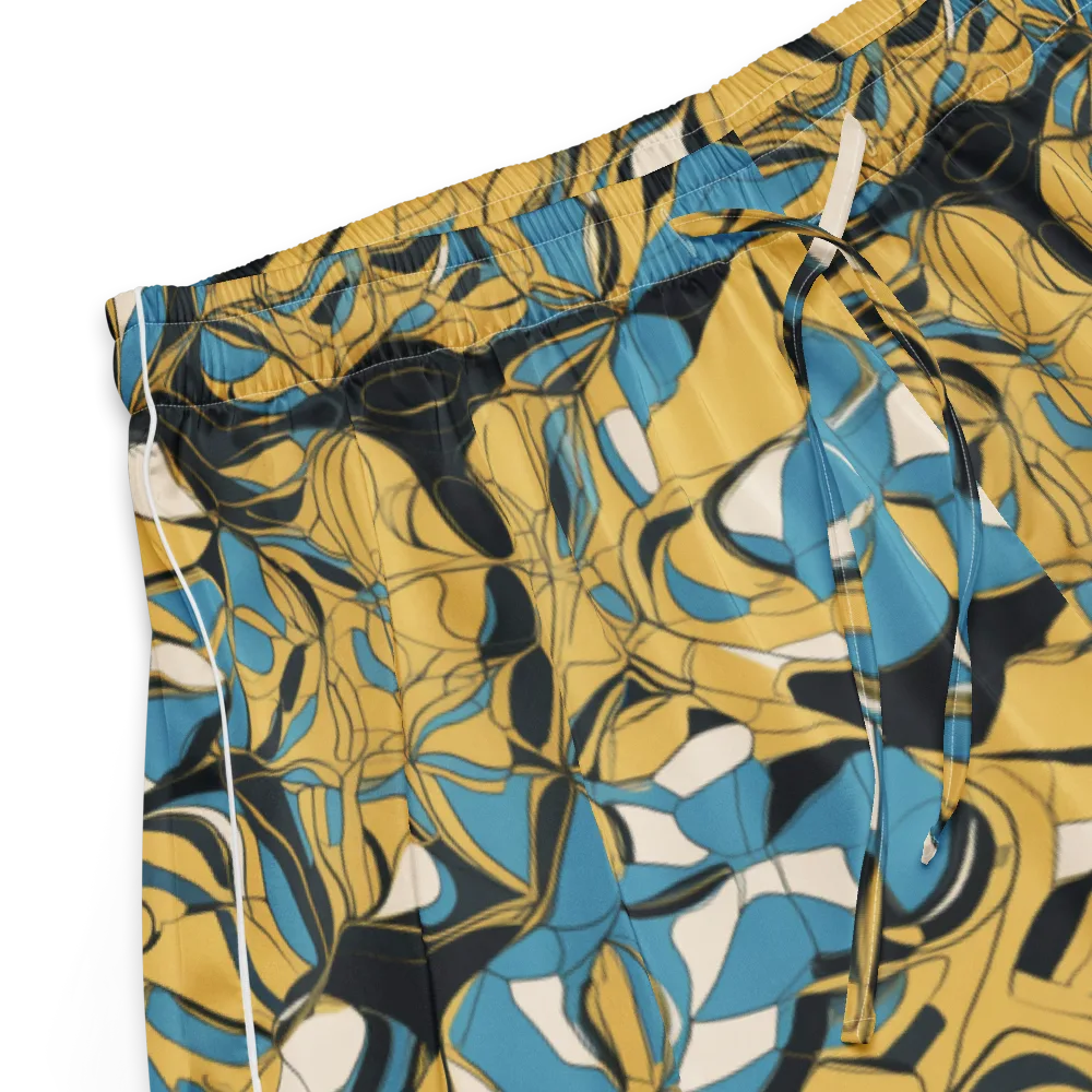 Cobalt Petal Drift on Women's Pajama Shorts — Product details