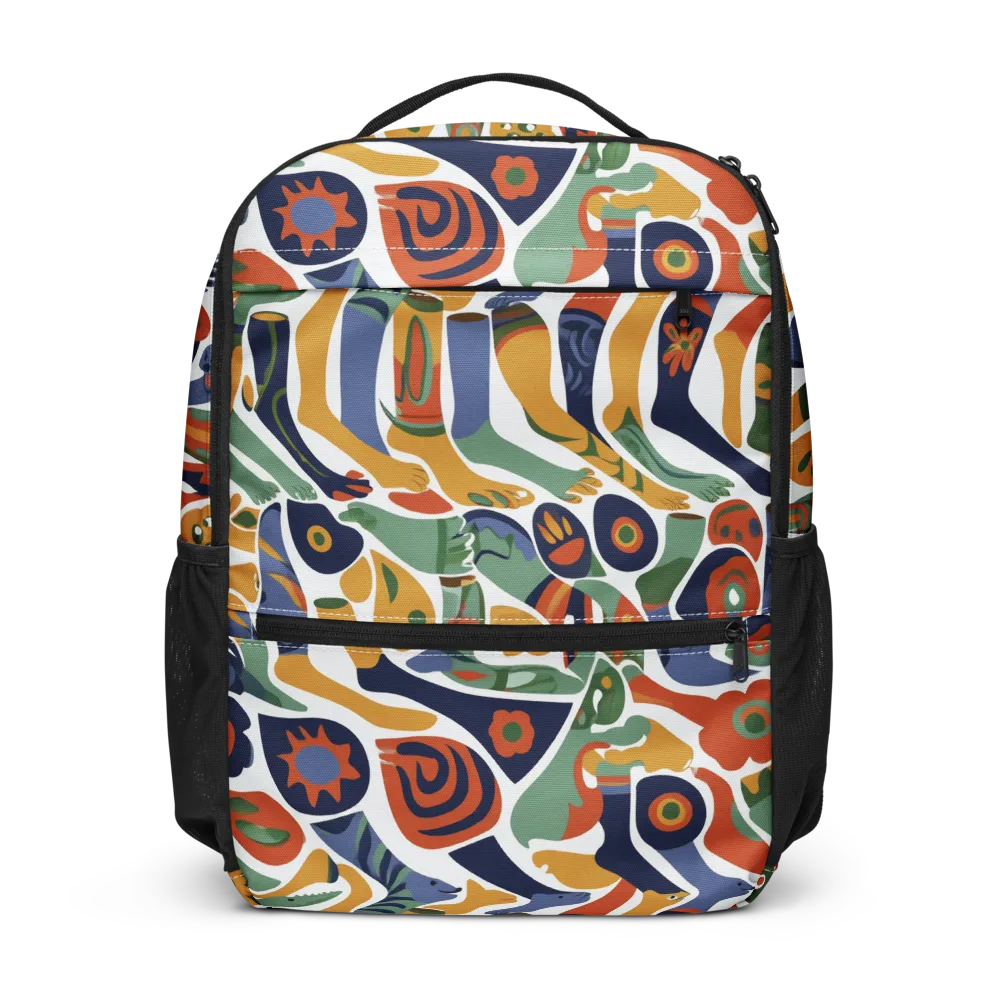 Menagerie Moderne on Utility Backpack — Front