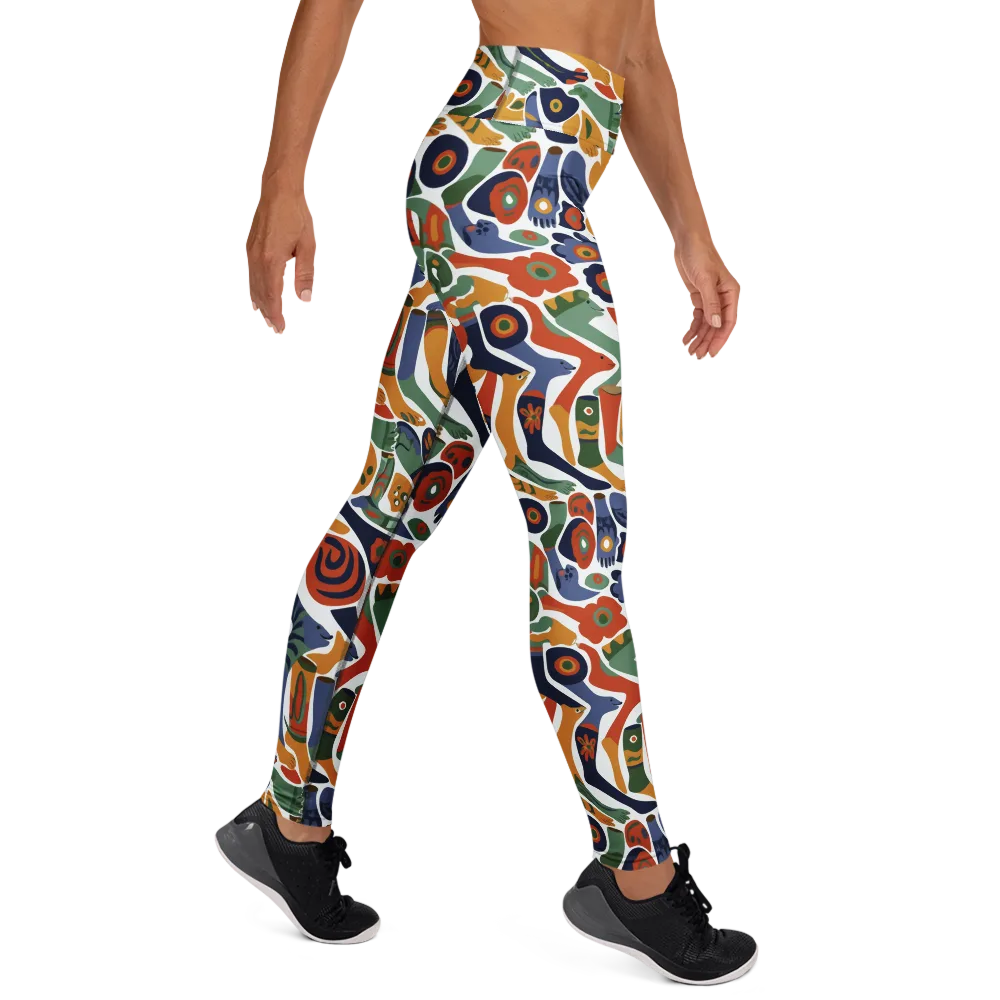 Menagerie Moderne on Yoga Leggings — Right