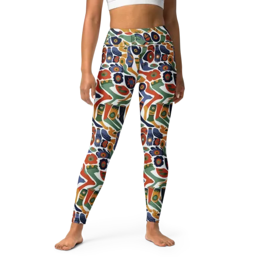 Menagerie Moderne on a Yoga Leggings