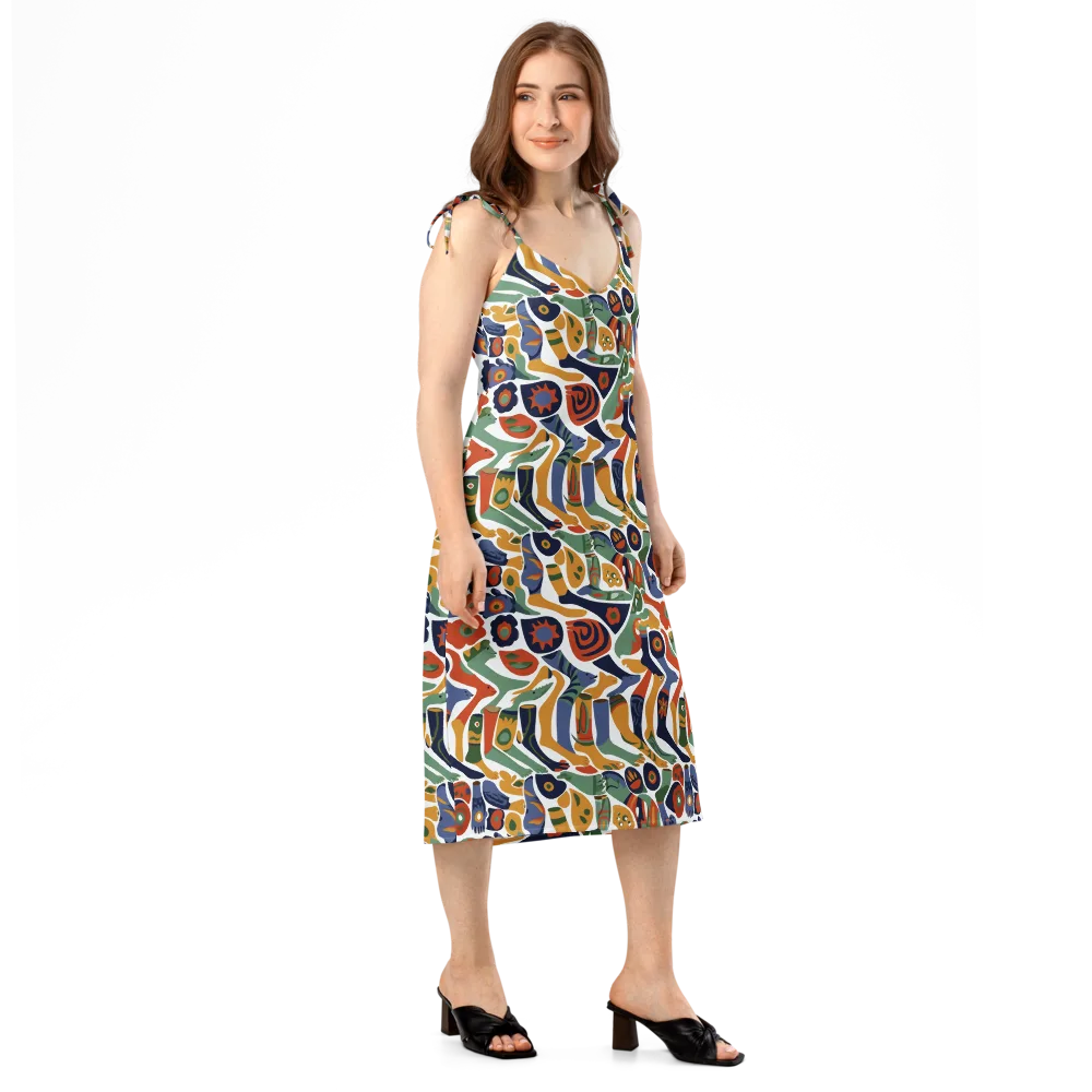 Menagerie Moderne on Slip Dress — Right Front