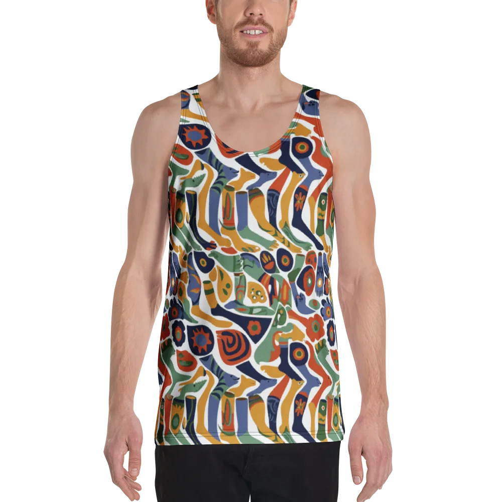 Menagerie Moderne on Men's Tank Top — Front