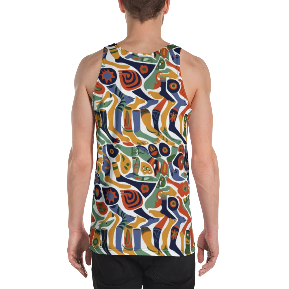 Menagerie Moderne on Men's Tank Top — Back