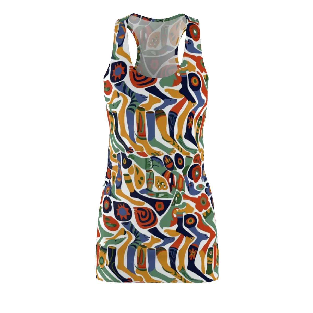 Menagerie Moderne on Racerback Dress — Front