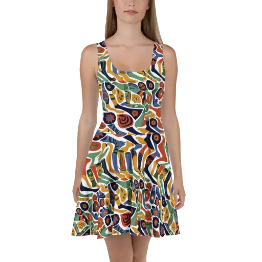 Menagerie Moderne on a Skater Dress