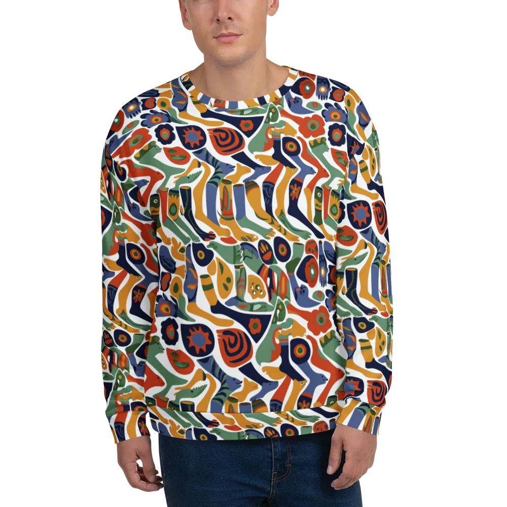 Menagerie Moderne on Sweatshirt — Front