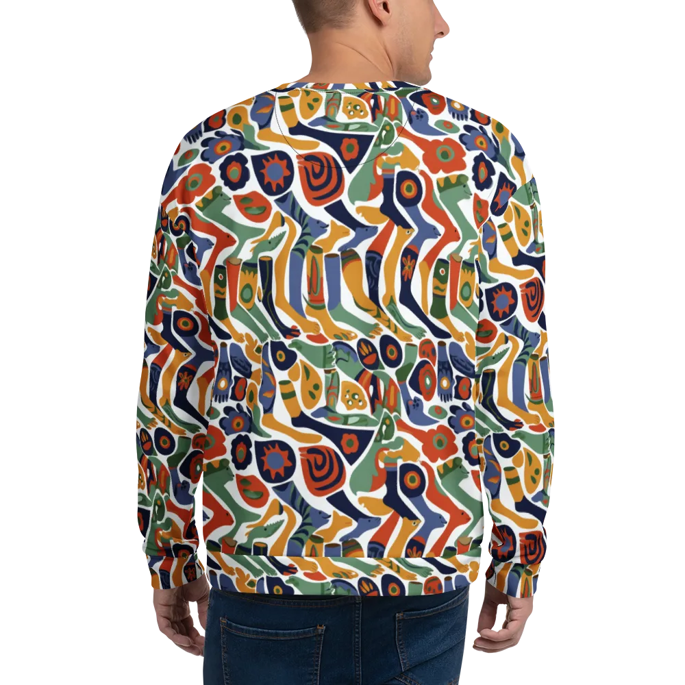 Menagerie Moderne on Sweatshirt — Back