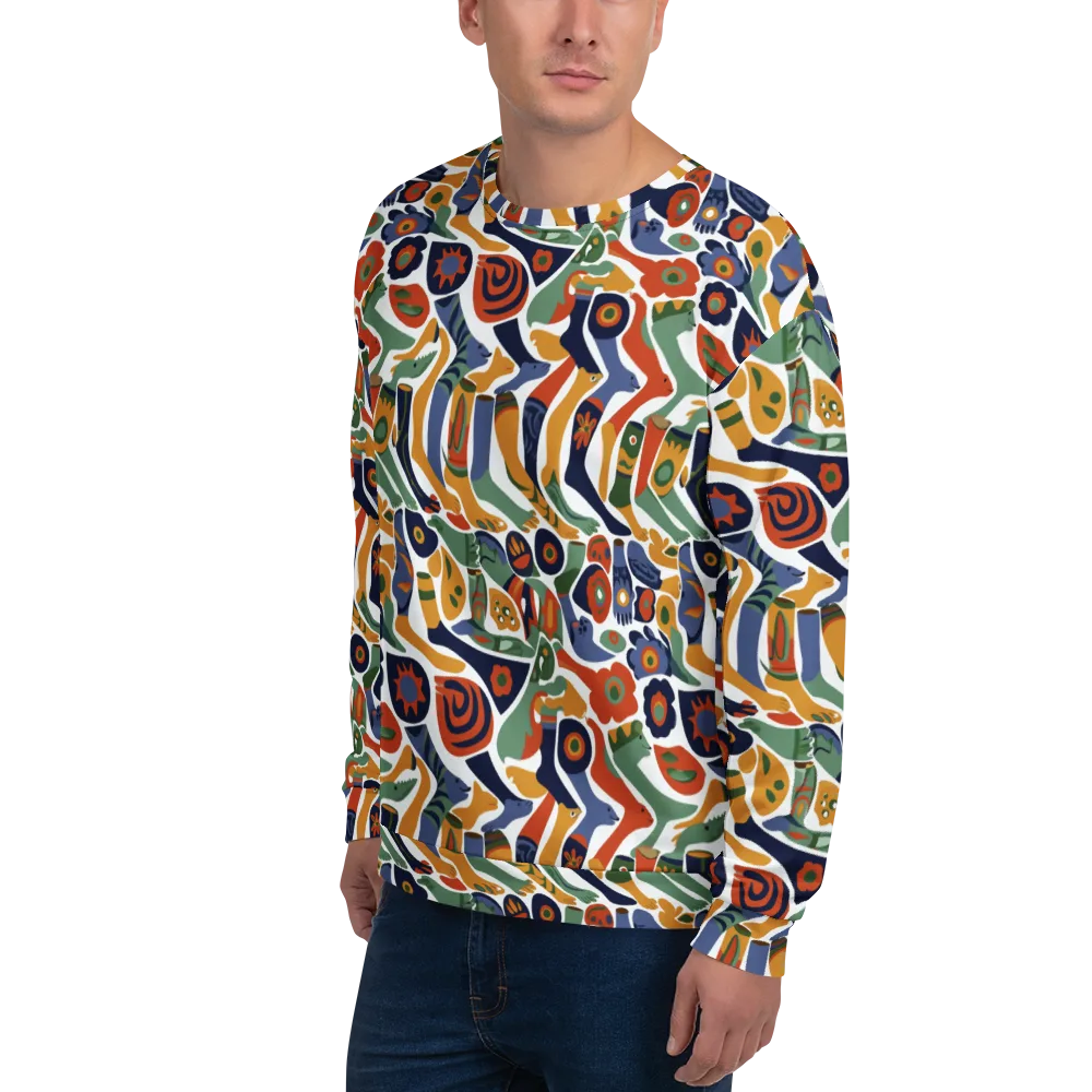 Menagerie Moderne on Sweatshirt — Left Front