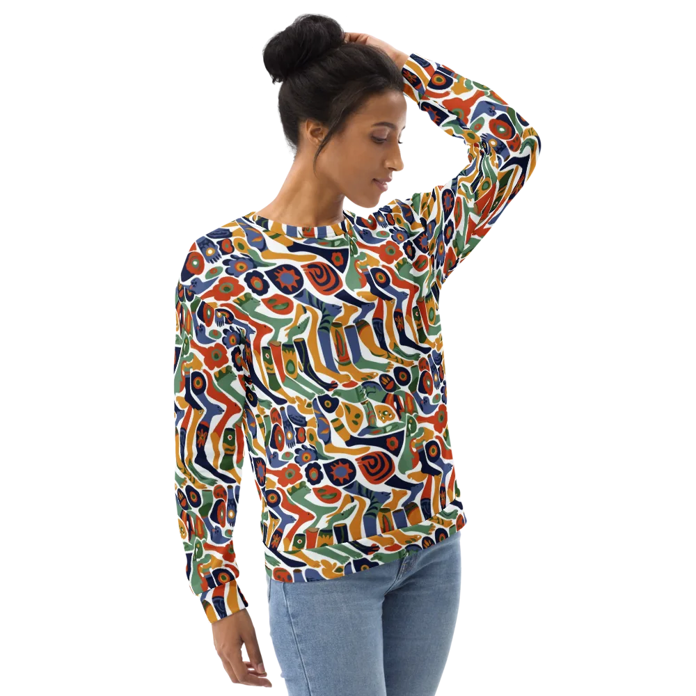 Menagerie Moderne on Sweatshirt — Right Front