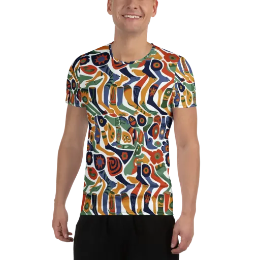 Menagerie Moderne on a Men's Athletic T-Shirt