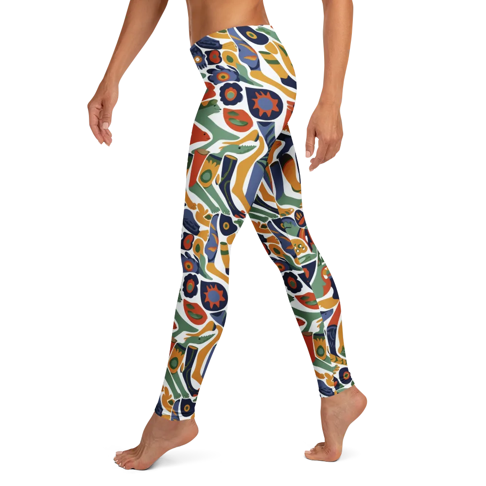 Menagerie Moderne on Leggings — Left