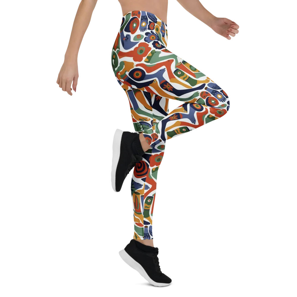 Menagerie Moderne on Leggings — Right