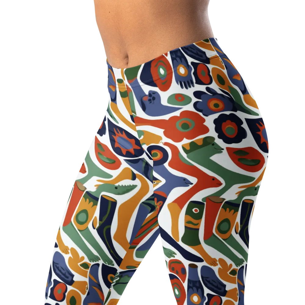 Menagerie Moderne on Leggings — Left Front