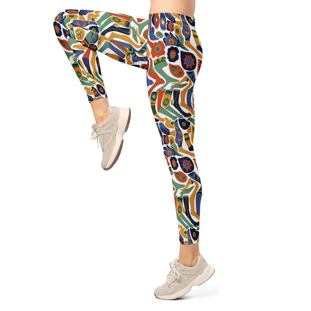 Menagerie Moderne on Leggings — Left