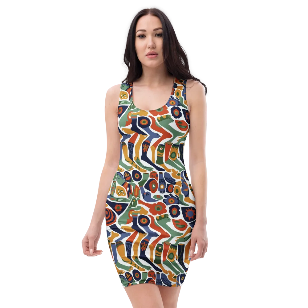 Menagerie Moderne on Bodycon Dress — Front