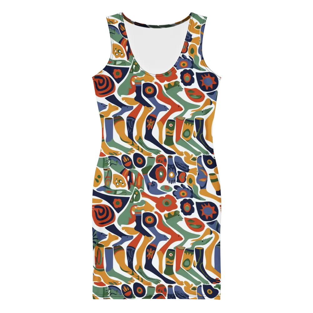 Menagerie Moderne on Bodycon Dress — Front