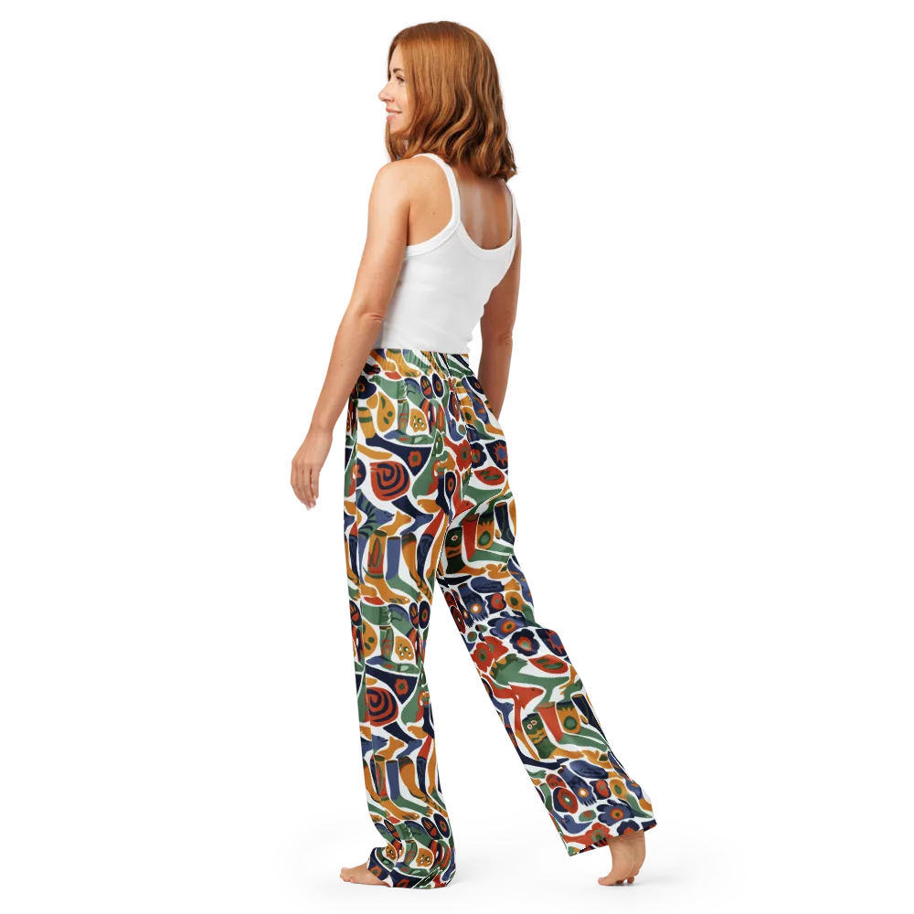 Menagerie Moderne on Women's Pajama Pants — Back