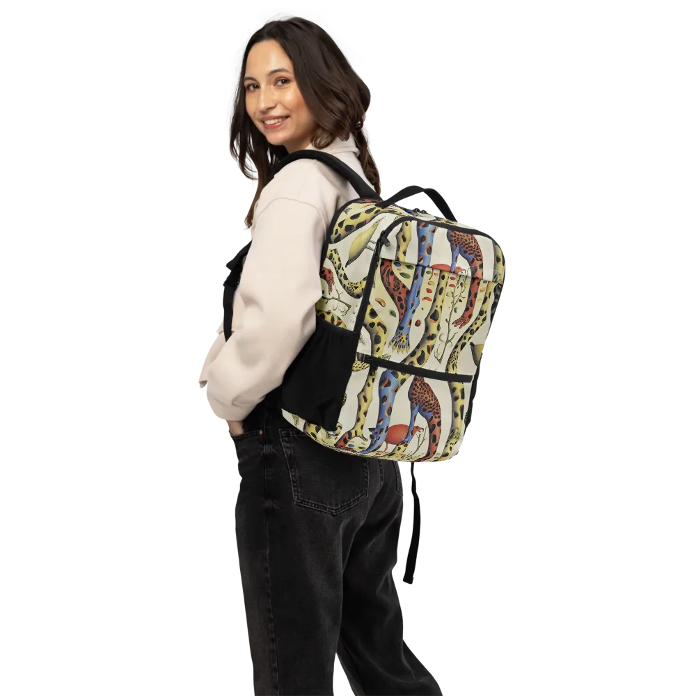 Giraffe Dreamscape on Utility Backpack — Back