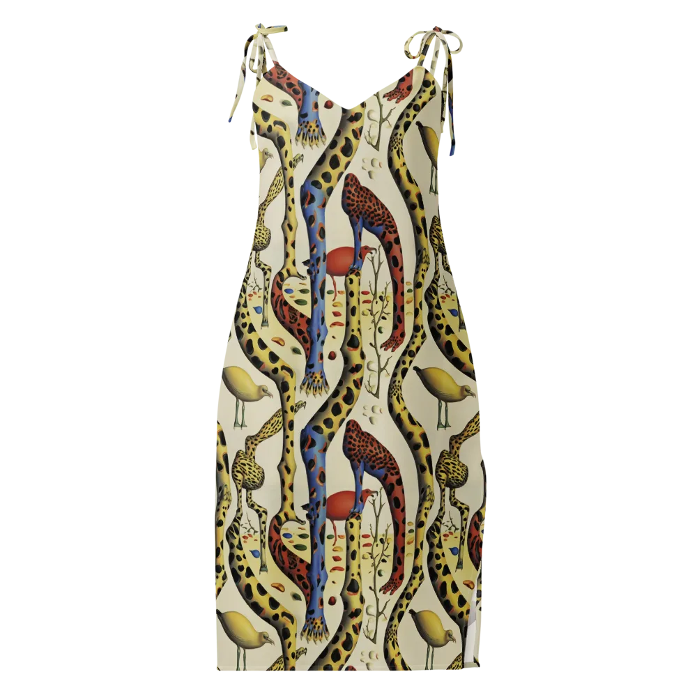 Giraffe Dreamscape on Slip Dress — Front