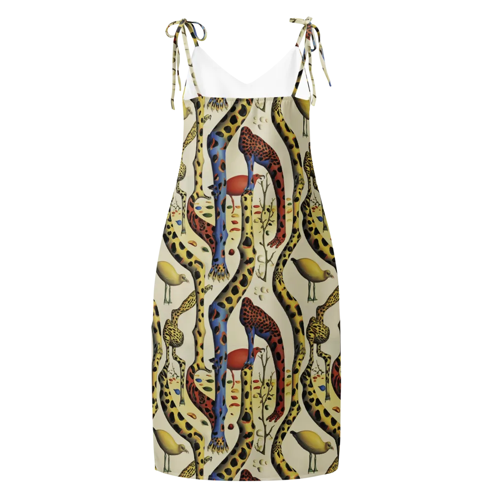 Giraffe Dreamscape on Slip Dress — Back