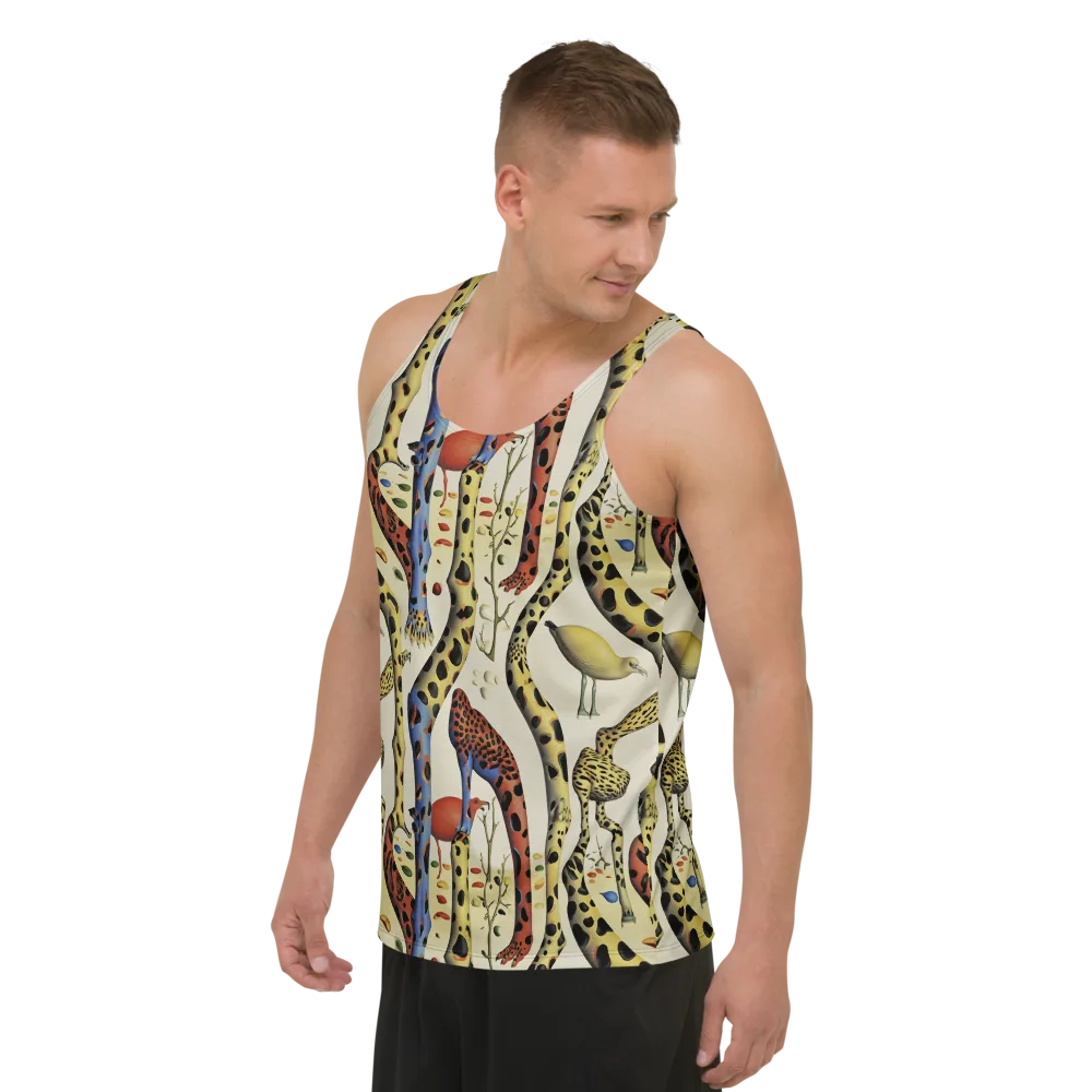 Giraffe Dreamscape on Men's Tank Top — Left Front