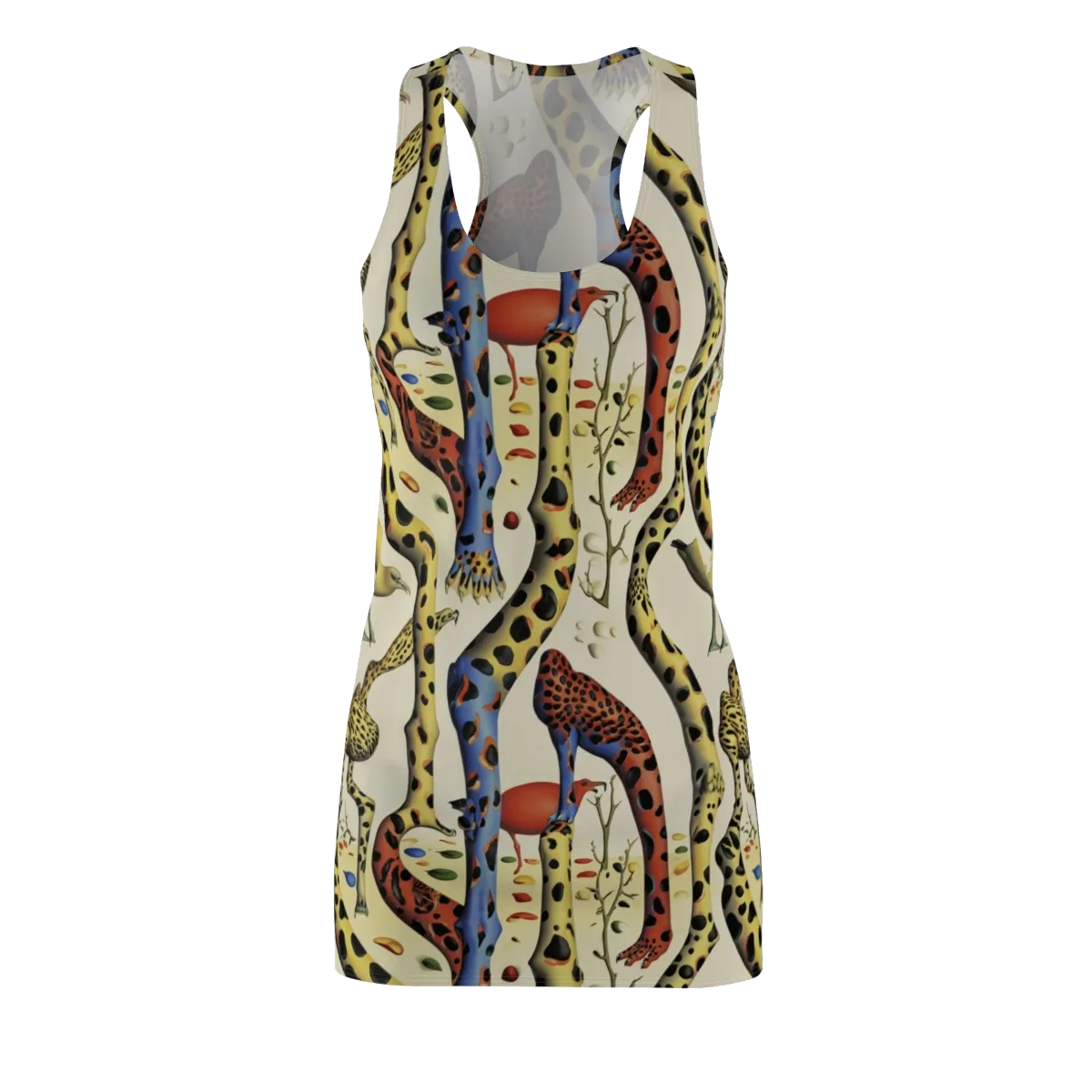 Giraffe Dreamscape on Racerback Dress — Front