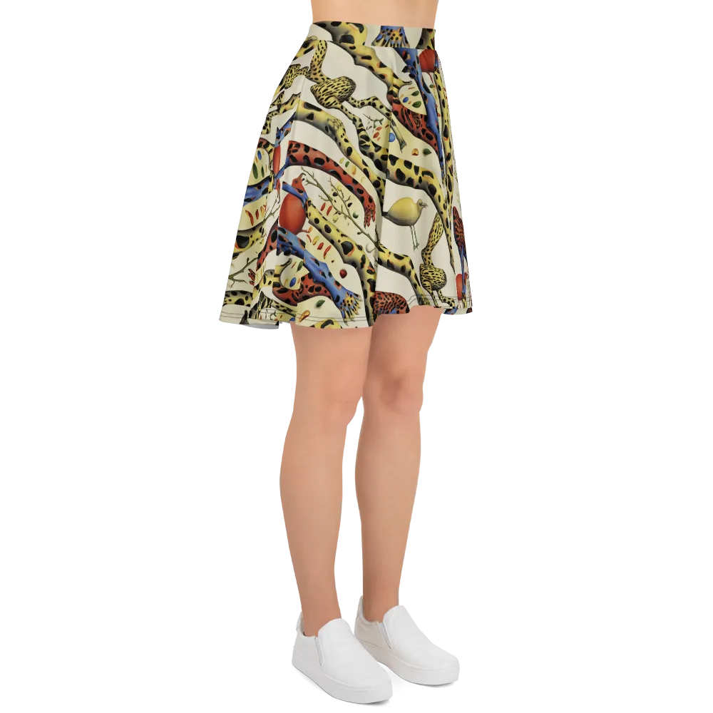 Giraffe Dreamscape on Skater Skirt — Right