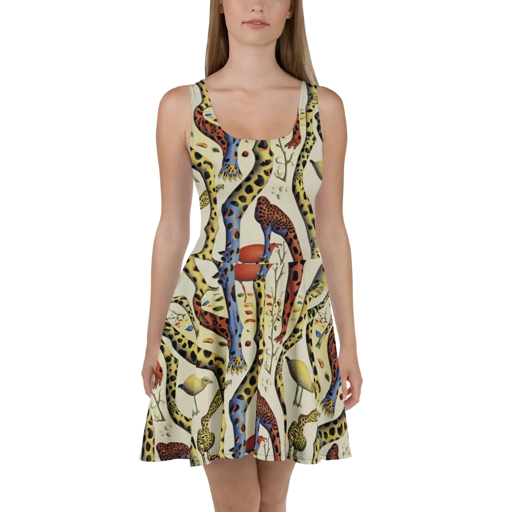 Giraffe Dreamscape on Skater Dress — Front