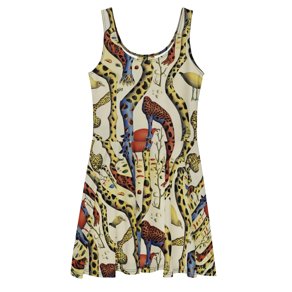 Giraffe Dreamscape on Skater Dress — Front