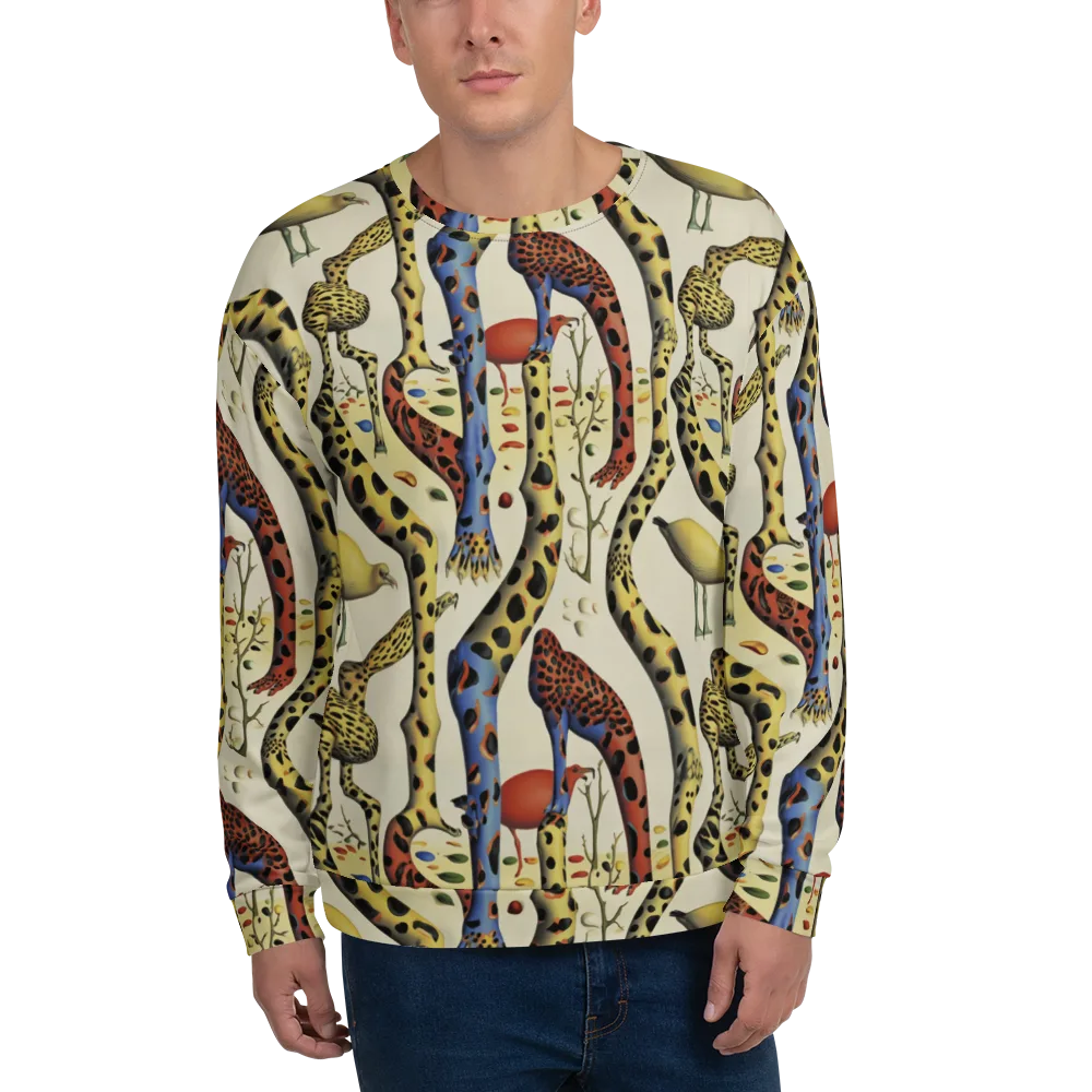 Giraffe Dreamscape on Sweatshirt — Front
