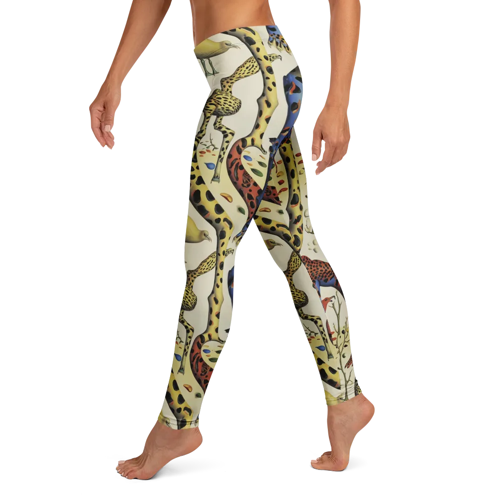 Giraffe Dreamscape on Leggings — Left