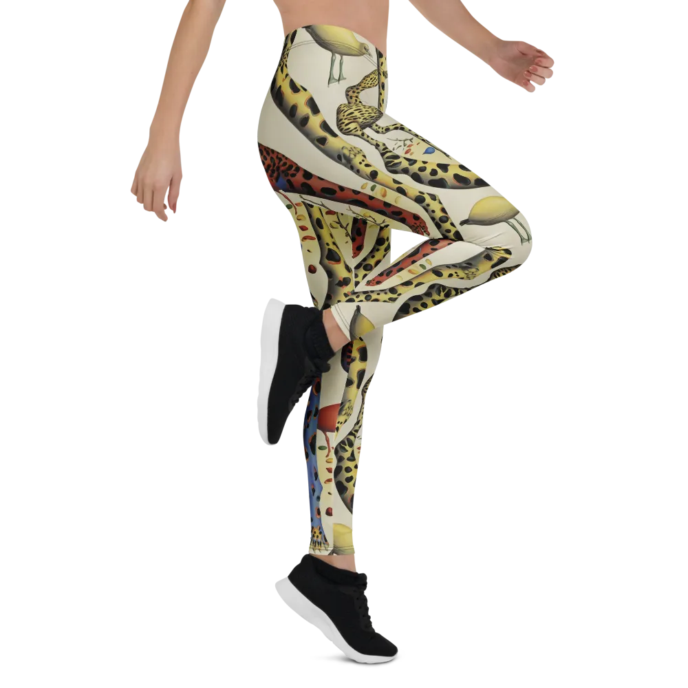 Giraffe Dreamscape on Leggings — Right