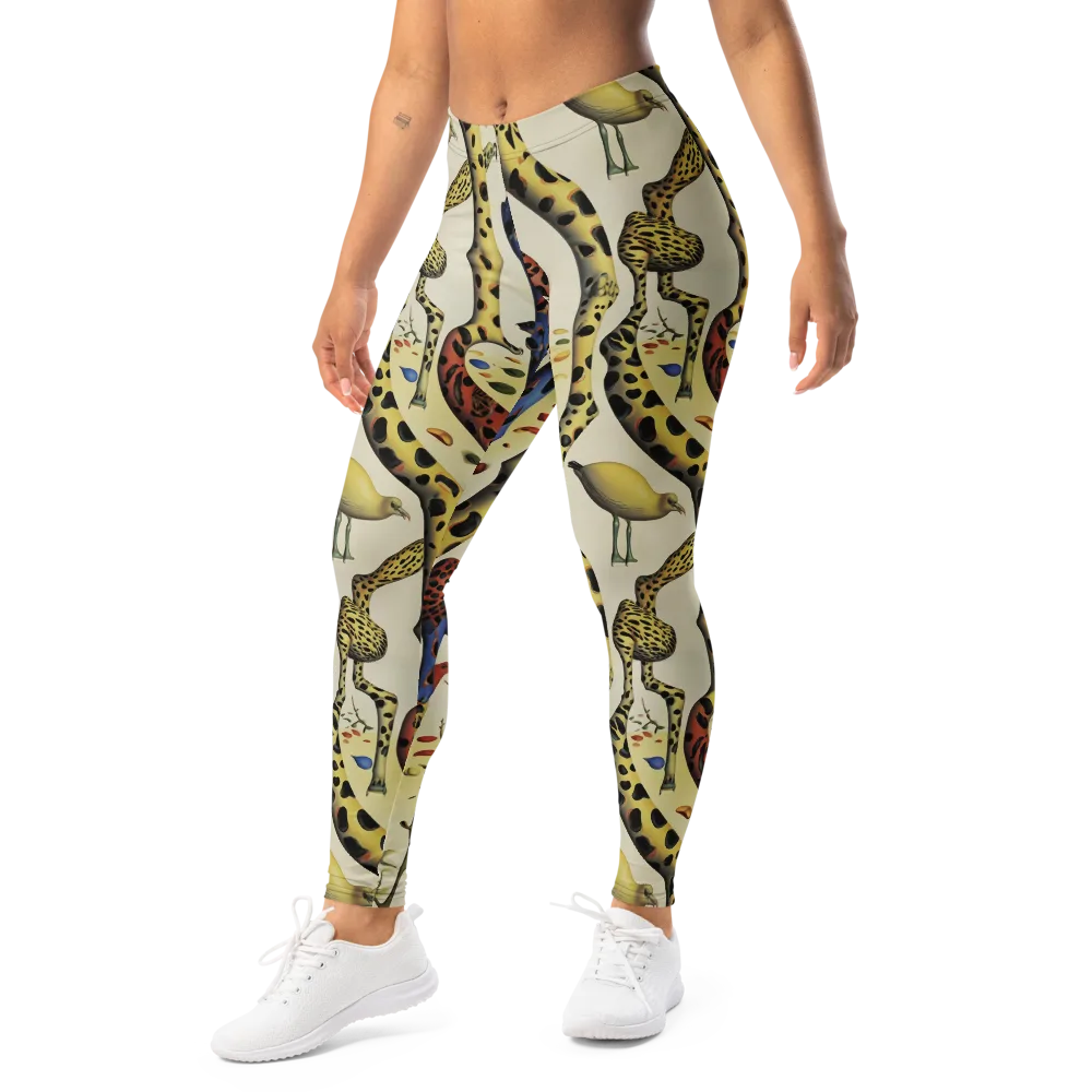 Giraffe Dreamscape on Leggings — Left Front
