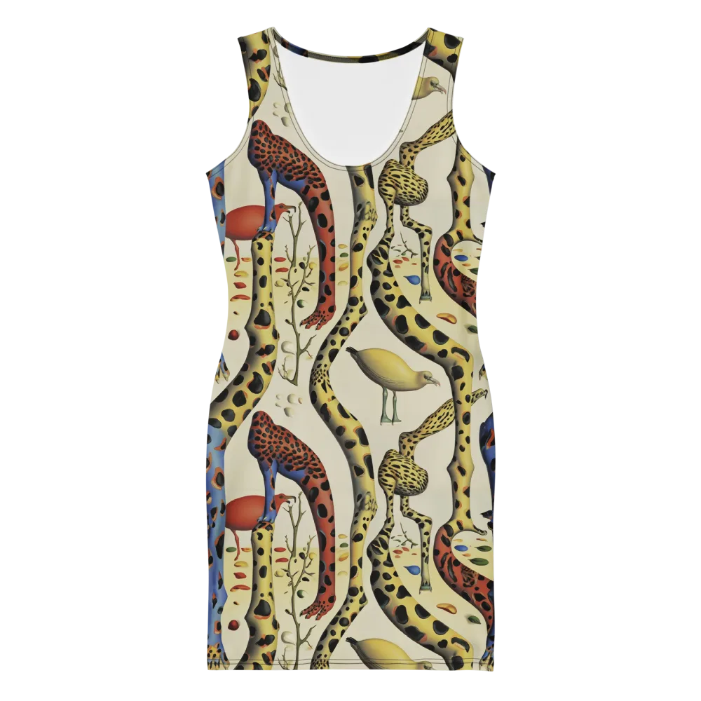Giraffe Dreamscape on Bodycon Dress — Front