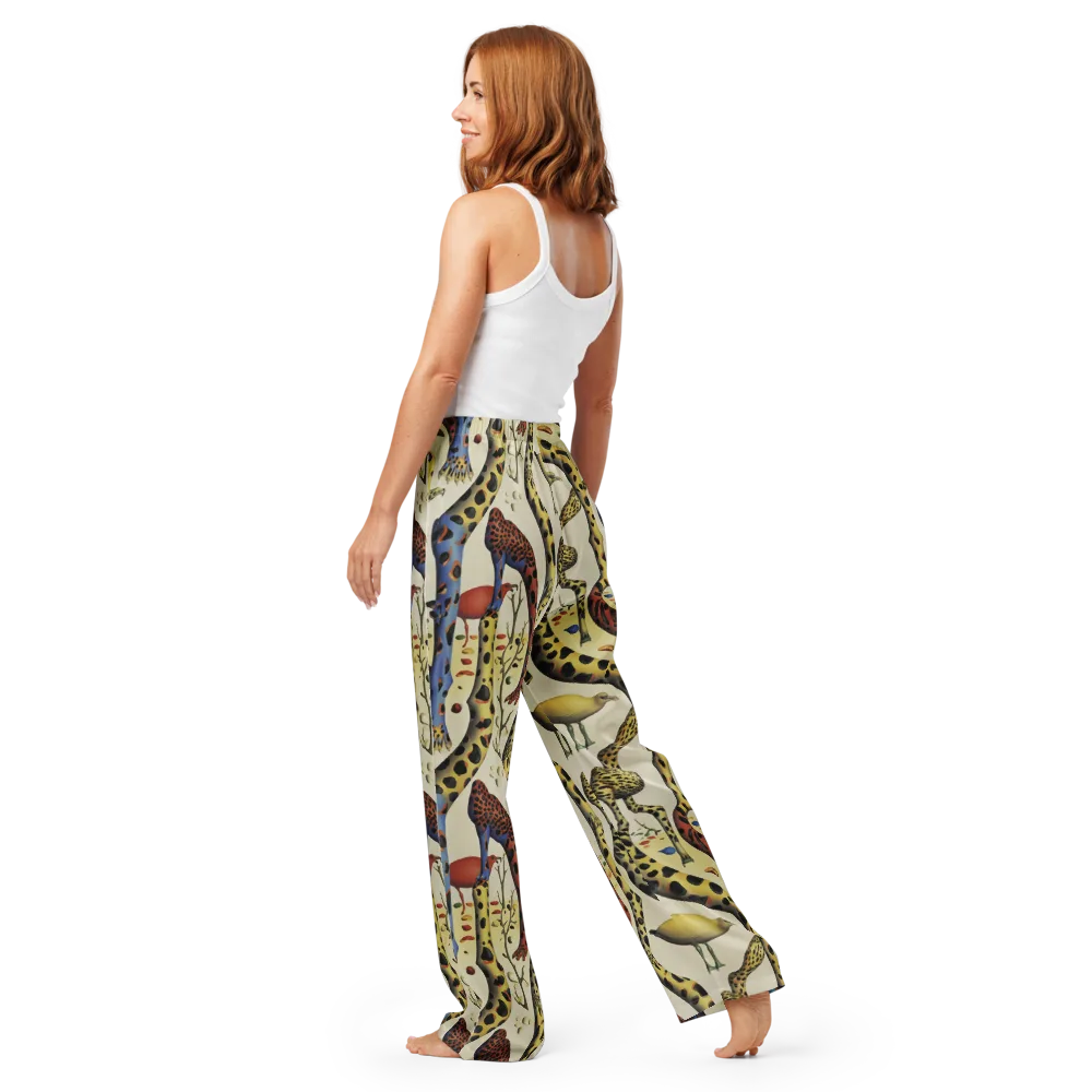 Giraffe Dreamscape on Women's Pajama Pants — Back