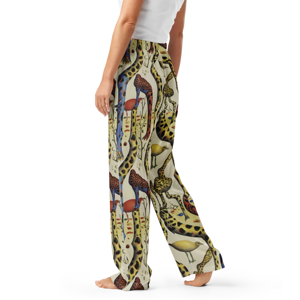 Giraffe Dreamscape on Women's Pajama Pants — Left